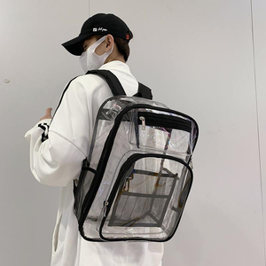 Pvc Plastic School Bag Waterproof Daypack Transparent Backpacks Bag <b>Extra</b> <b>Large</b> Bags High School Wholesale Price - Product Image 1