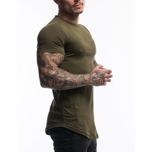 Camiseta Deportiva de Algodón 100% para Hombre, Corte Holgado, Anti-Pilling, Manga Corta, con Logotipo Personalizado en la Parte Delantera, Venta al Por Mayor - Product Image 3