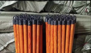 Wooden <b>Mop</b> Stick Broom Handle Durable Natural Wood, Eco-Friendly with PVC Head Dustpan - Product Image 4