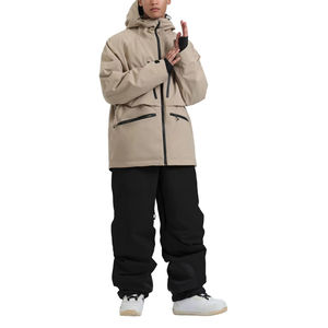 Chaqueta de Nieve para Mujer, Talla Grande, Transpirable, Cortavientos, Impermeable, Traje de Esquí para Invierno, con Capucha, Resistente - Product Image 5