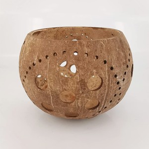Decorative tealight candle holder coconut <b>shell</b> tea <b>light</b> holders table banquet center piece - Product Image 3