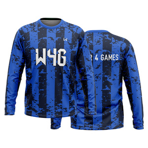 Camiseta de Yoga Personalizada para Hombre, Sin Costuras, Manga Larga, Elástica, Ligera, de Secado Rápido, Compresión Alta, para Gimnasio - Product Image 3