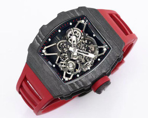 Reloj de pulsera para hombre, mecánico automático, esqueletizado, deportivo, informal, de negocios, de fibra de carbono negra 3501, de diseño exquisito y lujoso - Product Image 2