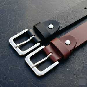 Ceinture décontractée pour homme en cuir de vachette pleine fleur avec boucle ardillon – Vente en gros usine - Product Image 4
