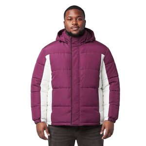 Chaqueta de Plumón Personalizada con Cuello Alto, Cortavientos, para Exteriores, Tallas Grandes, de Alta Calidad para Hombre - Product Image 1