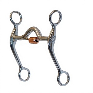 Bocado de cobre de caña larga tipo Tom Thumb para caballo, nuevo, marca Western. - Product Image 4