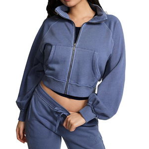 Conjunto de Sudadera con Capucha de Felpa de Algodón Premium y Pantalones Deportivos Ajustados para Mujer, Conjunto de 2 Piezas, Logotipo Privado Personalizado, Conjunto Deportivo Informal, OEM - Product Image 4