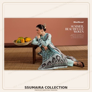 Colección de Césped Gul Ahmed Bagheecha 2026 |   Trajes de 3 Piezas de Tela Estampada y Bordada |   Ropa pakistaní al por mayor para mujer Kurti - Product Image 5