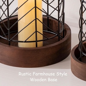 Farol Personalizado Premium para Decoración de Casas de Campo, Portavelas Clásico con Ventanas de Vidrio, Decoración Navideña Hecha a Mano para Hoteles - Product Image 6