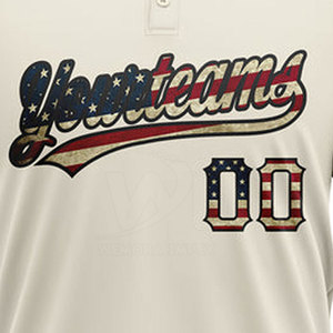Jersey de Béisbol de Dos Botones de Buena Calidad a Precio Razonable, Jersey de Béisbol de Dos Botones de Primera Calidad en Oferta - Product Image 4