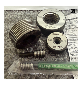 Calibradores de rosca ACME estándar americano 2G, calibradores de límite de 29 grados, 20TPI-1TPI, 1"-20"(6.35mm-500mm), calibradores de rosca ACME/Stub ACME ANSI - Product Image 2