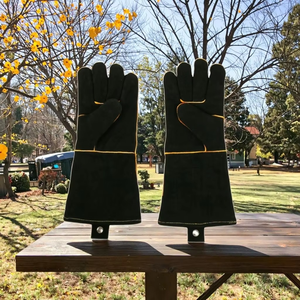 Gants de soudage robustes à manchette longue, résistants à la chaleur, de protection, style gantlet avec boucle de suspension - Product Image 6