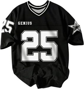 Maillot de football vert Genius 25 personnalisé en mesh avec logo étoile, tissu 100% polyester - Product Image 6