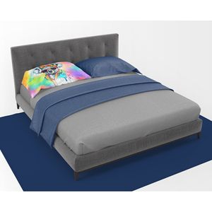 Nouveau léger Super doux Hippie Koala Animal oeuvre décorative taie d'oreiller facile d'entretien taille Standard housse de coussin - Product Image 3