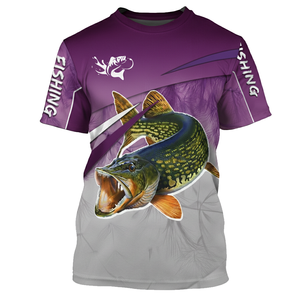 Vente en gros de chemises de pêche à col rond, fournisseur de vêtements de pêche personnalisés en polyester haute performance - Product Image 6