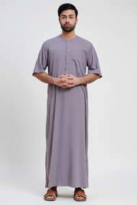 Túnica Árabe Musulmana de Lujo Bordada para Hombre, para Eid y Ramadán, Ropa al por Mayor, Nuevo Diseño 2026, Túnica Saudí para Hombre - Product Image 2