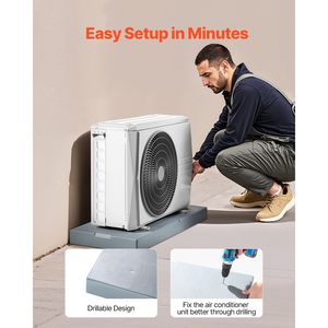 Mini Split 9000-36000 BTU, Sistema de Aire Acondicionado sin Ductos con Bomba de Calor, Condensador Exterior de Plástico de 38 x 18 x 3 Pulgadas - Product Image 4