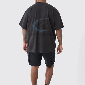 T-shirt pour homme à prix raisonnable, nouveau design, séchage rapide, OEM, haute qualité, polyester/coton, respirant, écologique, décontracté, coupe ample - Product Image 2