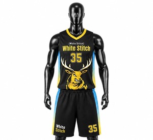Shorts de basketball blancs pour femmes, sans manches, col rond, imprimé par transfert thermique, respirant, en Spandex/Nylon, coupe athlétique, toutes tailles - Product Image 2