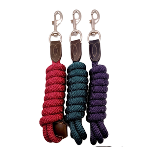 เชือกไนลอนสำหรับม้าแบบทนทานสูง พร้อมหนังแท้จากอินเดีย หัวเกี่ยวแบบ Bull Snap Hooks แข็งแรง ทนทาน รับผลิตตามแบบ OEM ODM - Product Image 2