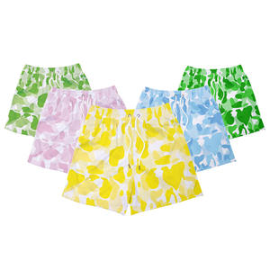 Shorts de sport pour hommes, basketball, jogging, logo personnalisé, été, toile 100% coton, couleur unie, séchage rapide, taille élastique, coupe ample - Product Image 2