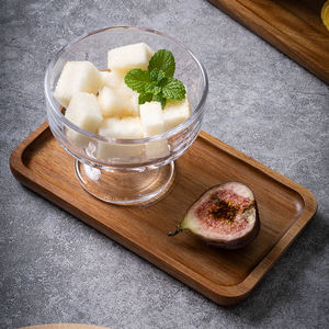 Plateau de service ovale, plateau à thé décoratif en bois, plateau à fruits, plateau à légumes, plateau à pain, plateau à gâteaux, vaisselle de table - Product Image 1