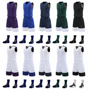 Conjunto de Uniforme de Baloncesto de Poliéster de Doble Cara para Entrenamiento, para Adultos, Niños y Equipos, Transpirable, Personalizable con Marca - Product Image 2