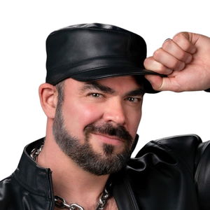 Casquette en cuir JT Miner pour homme, style classique workwear, qualité supérieure, véritable cuir durable, coupe ajustée, tenue de club, imperméable, pour l'extérieur, toutes saisons - Product Image 5