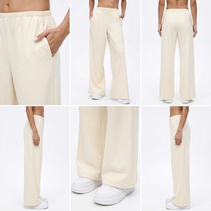 Women's High <b>Waist</b> Wide Leg <b>Palazzo</b> <b>Pants</b> Casual Loose Fit Straight Leg Lounge - Product Image 3