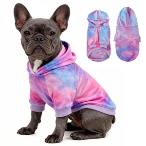 Solid Cotton Classic Dog Hoodie Fleece Warm Raglan Sleeve Pullover for Dogs All Seasons <b>Pet</b> <b>Clothes</b> - Product Image 4