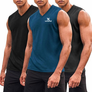 Débardeur Homme Tricoté Personnalisé Couleur Unie Décontracté Sport Fitness 100% Coton Séchage Rapide Respirant Haute Qualité Vente en Gros - Product Image 1