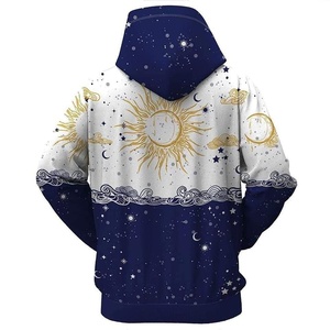 เสื้อฮู้ดดี้ผ้าฟลีซคุณภาพสูง พิมพ์ลายแบบซับลิเมชั่น สีดำ ผ้าฝ้าย - Product Image 3