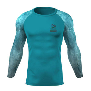 Chemises de compression légères, couleur personnalisée, en spandex/polyester, séchage rapide, écologiques, respirantes, matériau durable, dernier style - Product Image 1