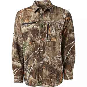 Camisa de Caza de Manga Larga para Hombre, Camuflaje, Transpirable, de Poliéster Suave, para Otoño, con Logotipo en la Manga Izquierda - Product Image 1