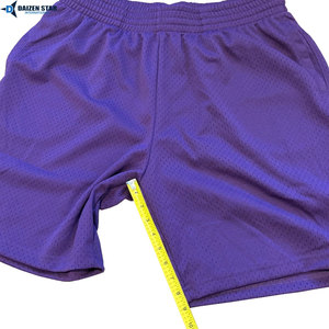 Lightweight Solid Mesh Men's Sports Shorts Sublimation Transfer 100% Polyester Quick Dry Breathable Eco-Friendly Activewear - Product Image 3