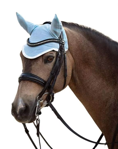 Luxury Horse Ear Bonnet Mesh <b>Fly</b> Veil Polycotton Face Protection Premium Equestrian Saddle Pad OEM Wholesale Supply - Product Image 5