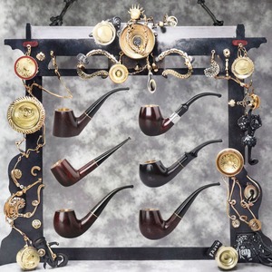 Pipe à fumer en bois de qualité supérieure, fabriquée à la main, en bois massif naturel, finition classique lisse – Par Madiha Art and Crafts - Product Image 6