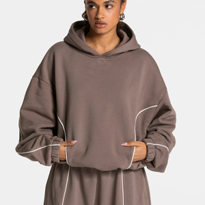 Sudaderas con Capucha para Mujer, Tallas Grandes, Diseño Moderno, Bordado con Letras, Color Sólido, Alta Calidad, Sudaderas Holgadas para Primavera/Otoño - Product Image 1