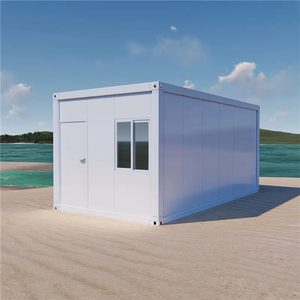Maison conteneur pliable 20 pieds à haute capacité de charge, en laine de roche, démontable, 2 chambres, extensible, pour bureau et école - Product Image 4