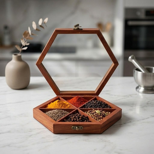 Keep your everyday cooking spices <b>organised</b> beautifully and conveniently Similar emphasizes by blossom craft india - Product Image 3