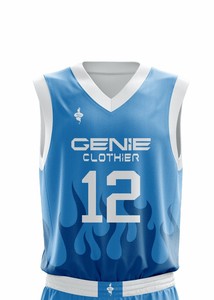Uniforme de Baloncesto 100% Poliéster, Uniforme de Baloncesto de Buena Calidad, Uniforme de Baloncesto Personalizado con Nuevo Diseño - Product Image 3