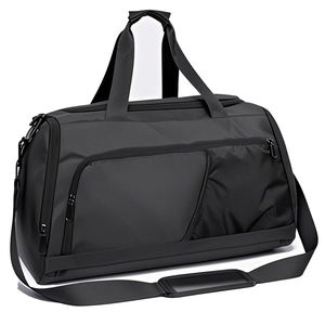 Sac de sport pour homme en polyester imperméable avec logo personnalisé, grande capacité, pour voyage, entraînement, fitness, yoga, basketball, sac à main robuste - Product Image 6