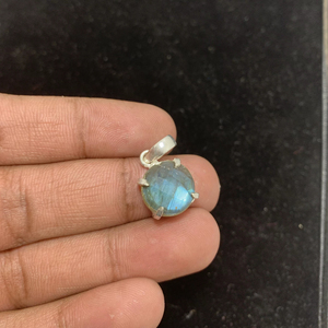 Silver German For Women Jewelry Perfect Labradorite Gemstone Pendant Simple Designer Wedding Gift for <b>love</b> With Jewelry - Product Image 3