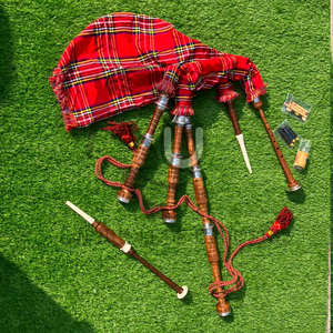 UNBRIDLEDS INDUSTRY - Gaita Escocesa Profesional de Madera de Palisandro Marrón, Tamaño Completo, con Accesorios de Plata y Cobre, Personalizable, de Primera Calidad - Product Image 5