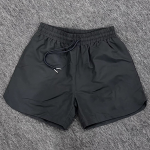 Embroidered Custom Logo Summer Shorts <b>Elastic</b> Mid Rise Solid Breathable Waterproof Quick Dry Canvas Casual Gym Workout Training - Product Image 3