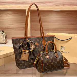 Bolsos Tote de Lujo para Mujer, Diseño de Moda 2025, Cierre de Cremallera Vintage, Gran Capacidad, Estilo Retro, Forro, Asas, Letras - Product Image 1