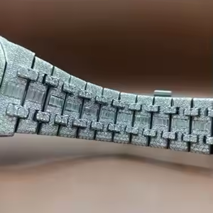 Luxury Elegant Moissanite Diamond Automatic <b>Wrist</b> <b>Watch</b> Stylish Hip Hop Quartz New Arrival Stainless Steel Fashionable Antique - Product Image 4