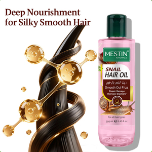Olio per <span class=keywords><strong>Capelli</strong></span> Nutriente alla Bava di Lumaca 250ml a Marchio Privato per Riparazione e Anti-Crespo, Siero Lisciante per Tutti i Tipi di <span class=keywords><strong>Capelli</strong></span> - Product Image 2