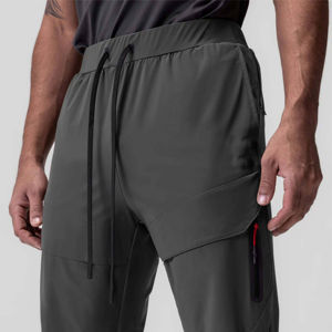 Pantalon de jogging homme coupe décontractée, moderne, pour le quotidien, en tissu doux, léger, pour la routine. - Product Image 4