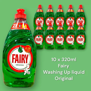 Liquide vaisselle Fairy Original (320ml) - Pack de 10 - Product Image 2